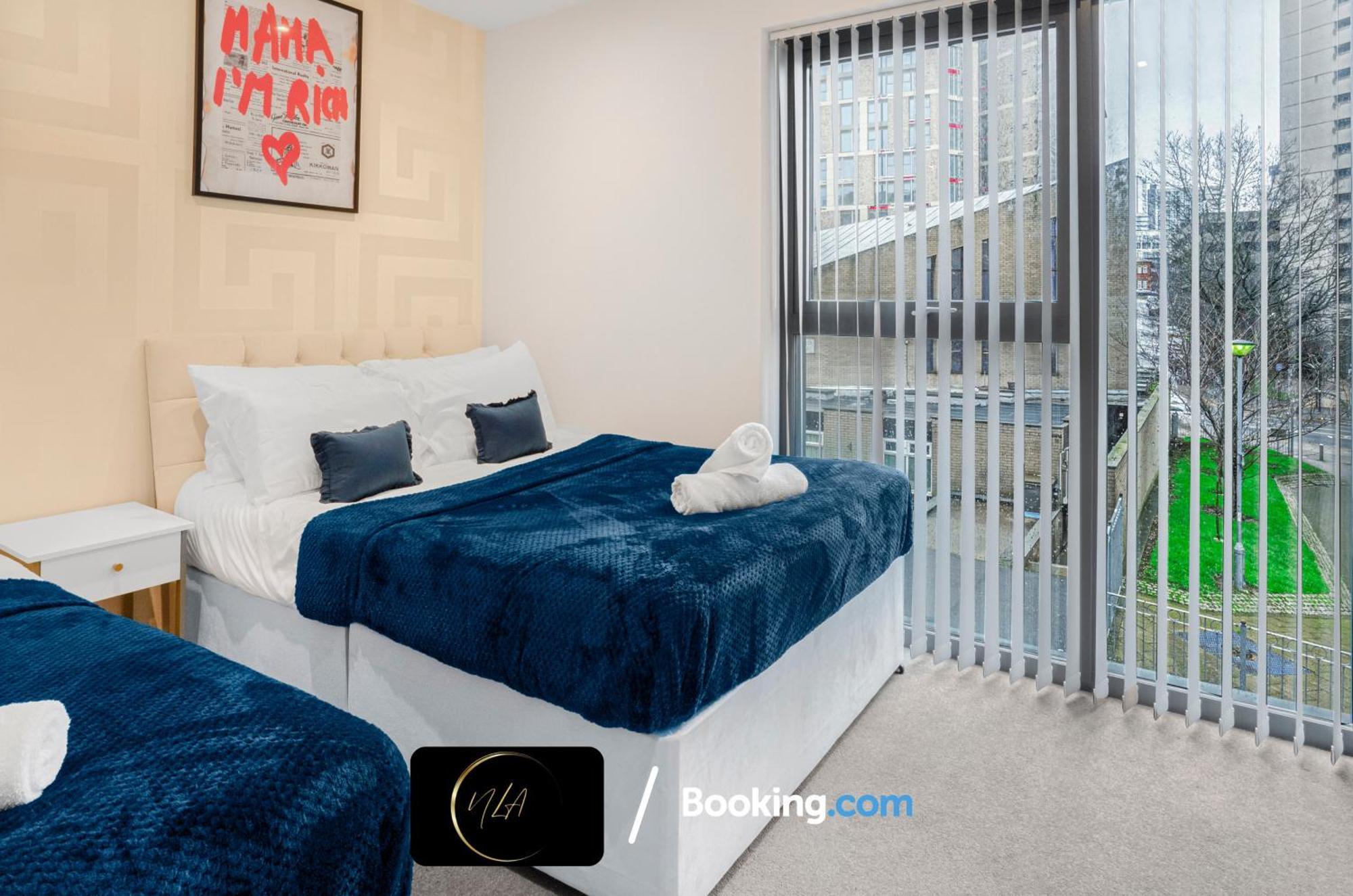 City Centre Apartment With Free Parking, 2 Bathrooms, Netflix And Wifi - Suitable For Contractors And Families - By Noor Luxury Accommodations バーミンガム エクステリア 写真