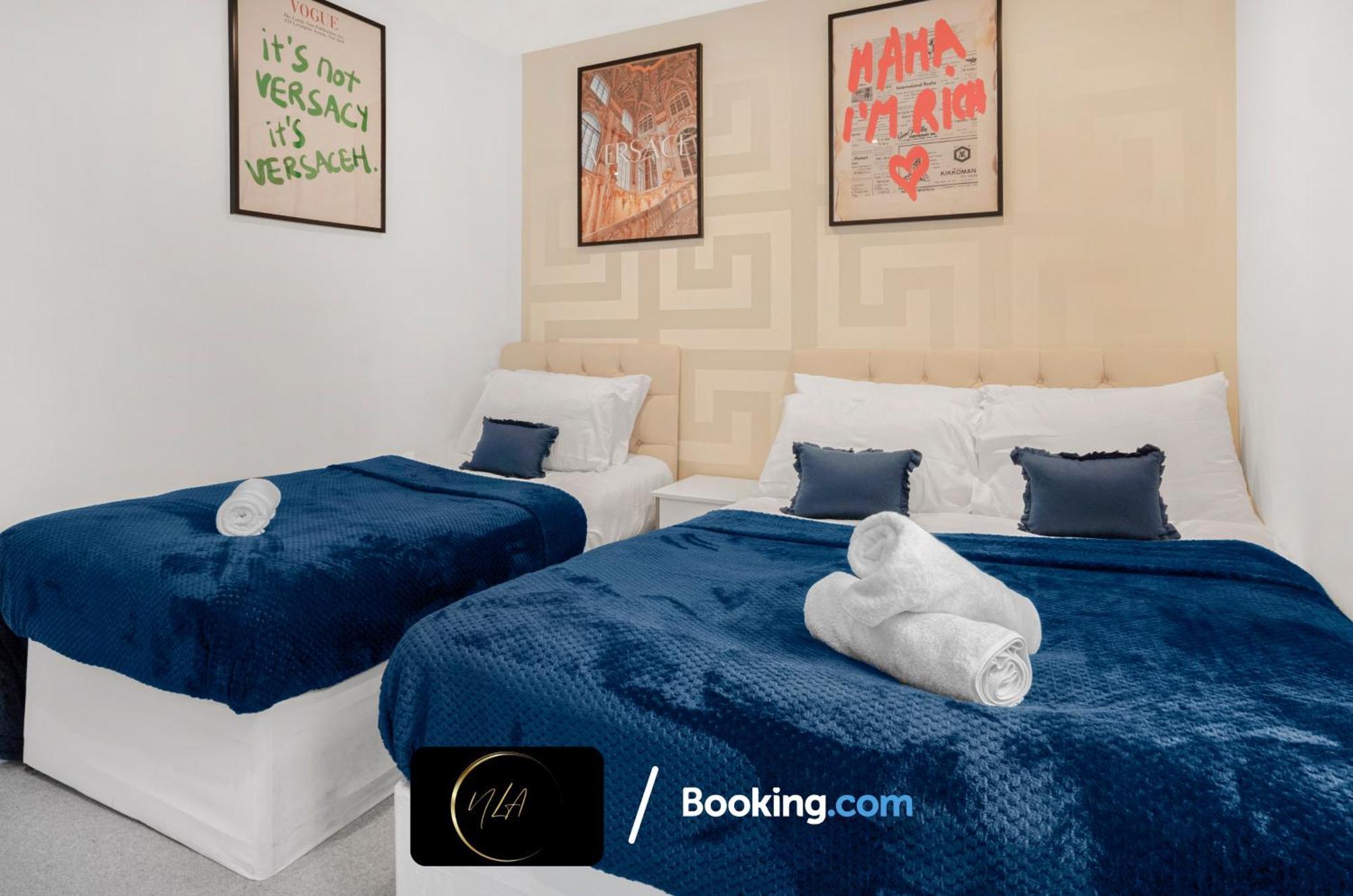 City Centre Apartment With Free Parking, 2 Bathrooms, Netflix And Wifi - Suitable For Contractors And Families - By Noor Luxury Accommodations バーミンガム エクステリア 写真