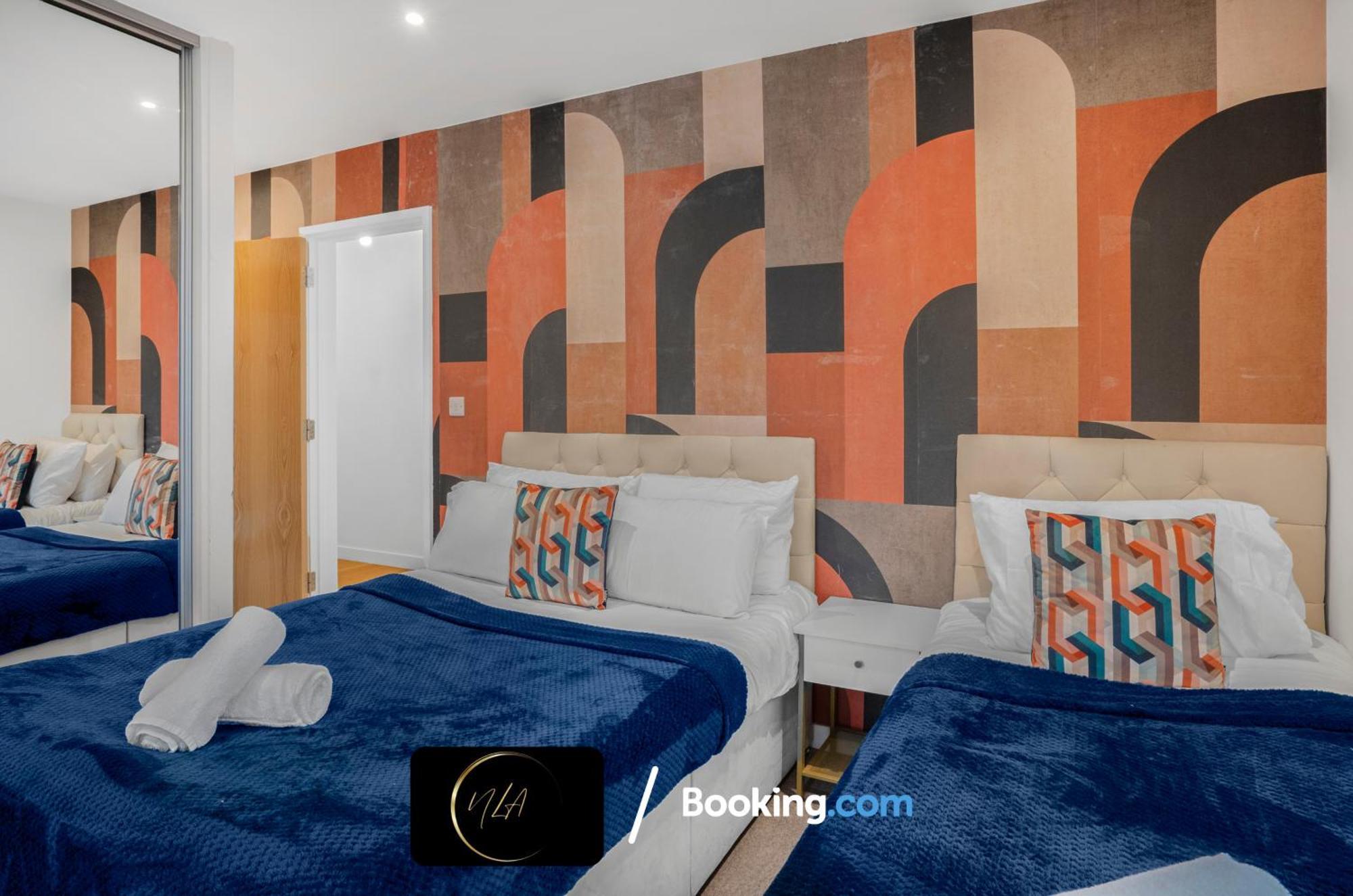 City Centre Apartment With Free Parking, 2 Bathrooms, Netflix And Wifi - Suitable For Contractors And Families - By Noor Luxury Accommodations バーミンガム エクステリア 写真