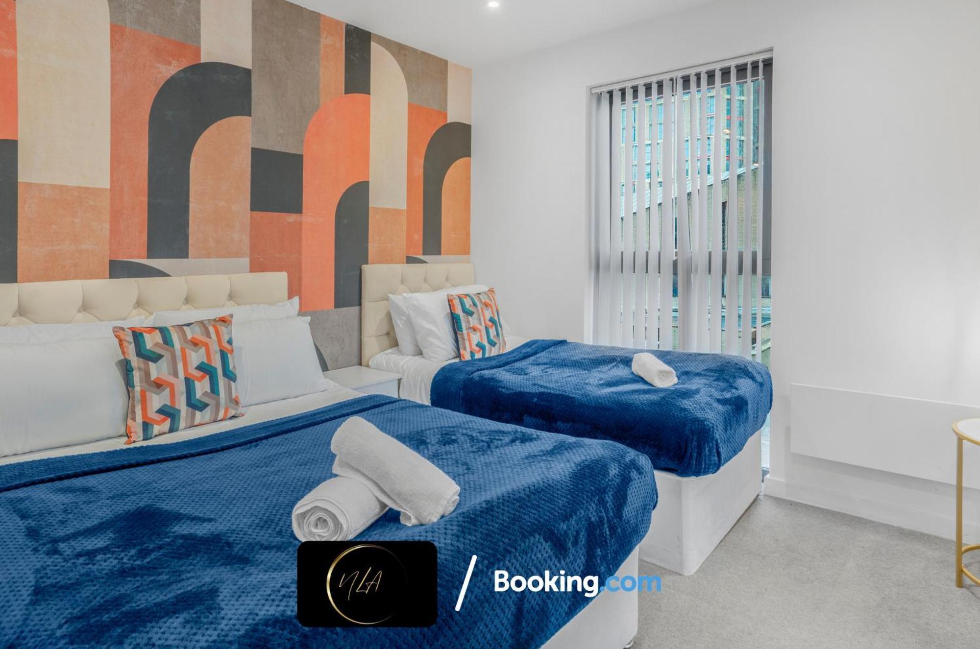 City Centre Apartment With Free Parking, 2 Bathrooms, Netflix And Wifi - Suitable For Contractors And Families - By Noor Luxury Accommodations バーミンガム エクステリア 写真